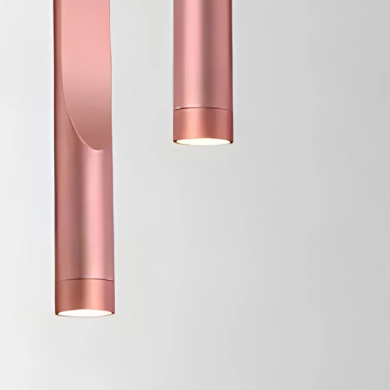 Modern minimalist aluminium chandelier - vue 5 sur 8