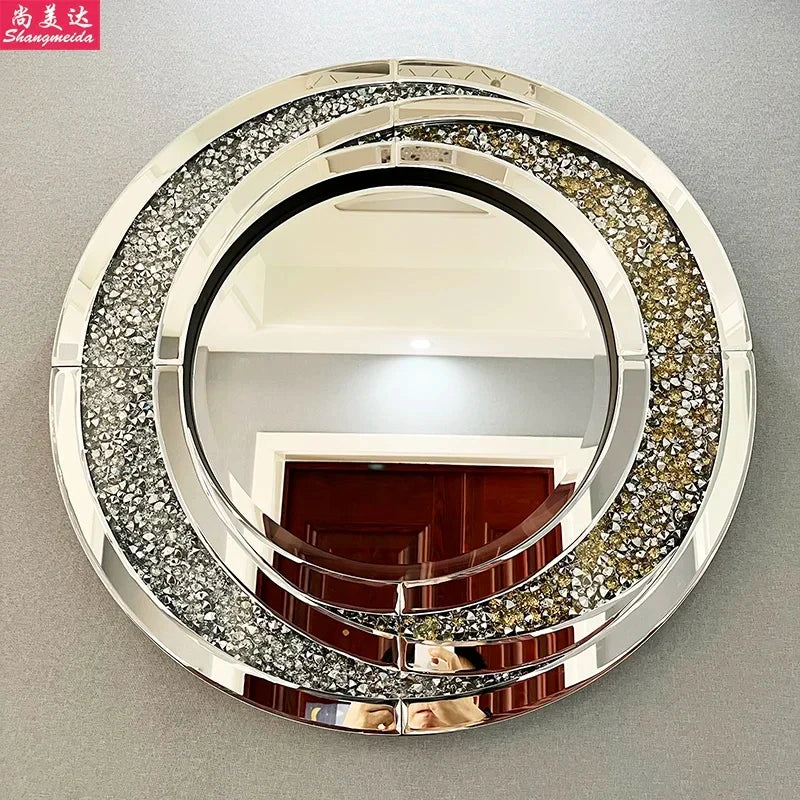 Nordic luxury round decorative mirrors for home decor