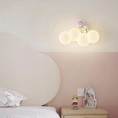 Creative and cosy rainbow cloud LED children's lamp - vue 2 sur 3