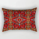 Rectangular cushion cover with vintage ethnic mandala pattern