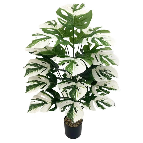 Artificial plants with large decorative leaves for indoors and offices - vue 24 sur 24