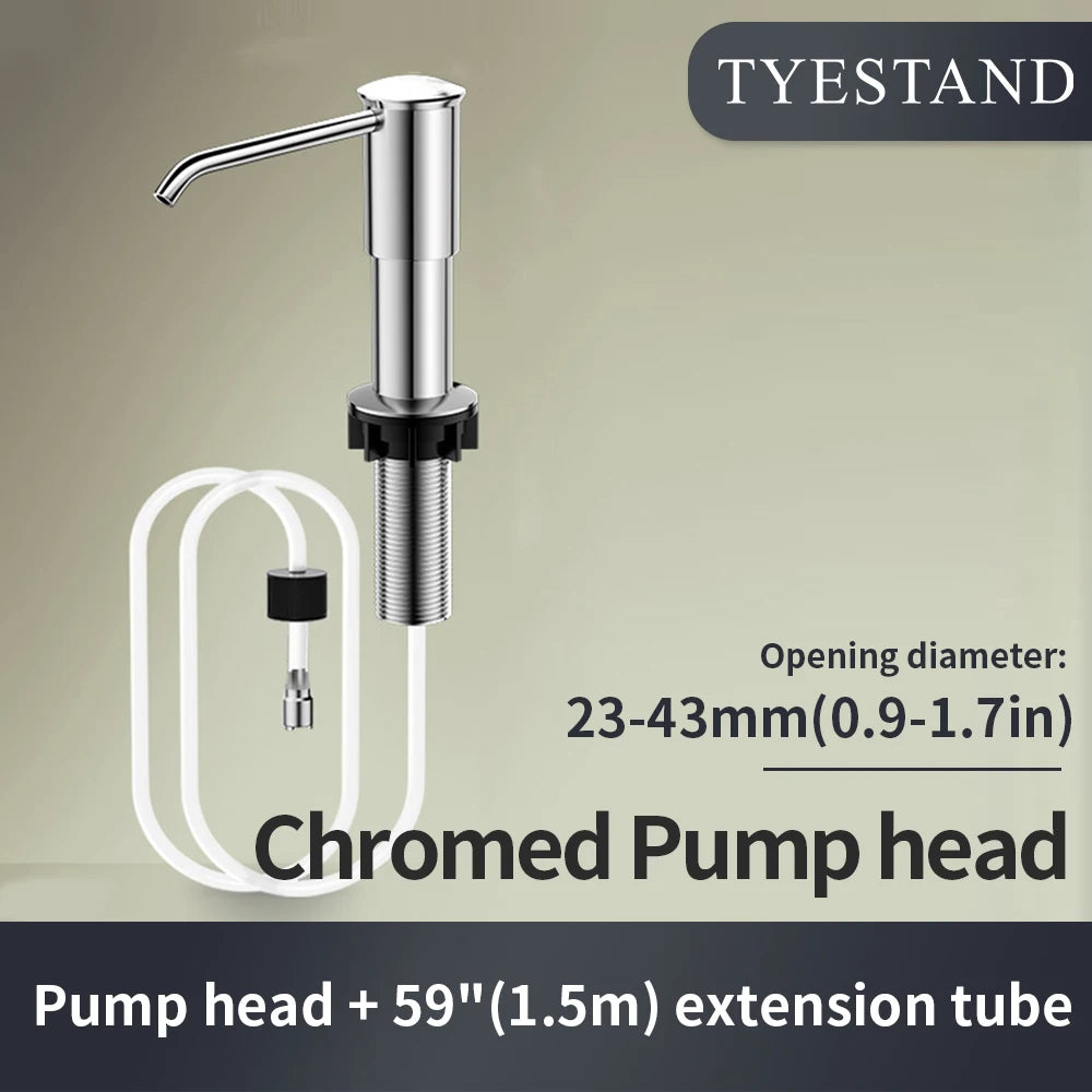 kitchen soap dispenser with built-in extension tube - vue 7 sur 9