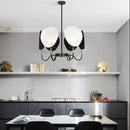 Nordic postmodern chandelier with 6 heads, contemporary design
