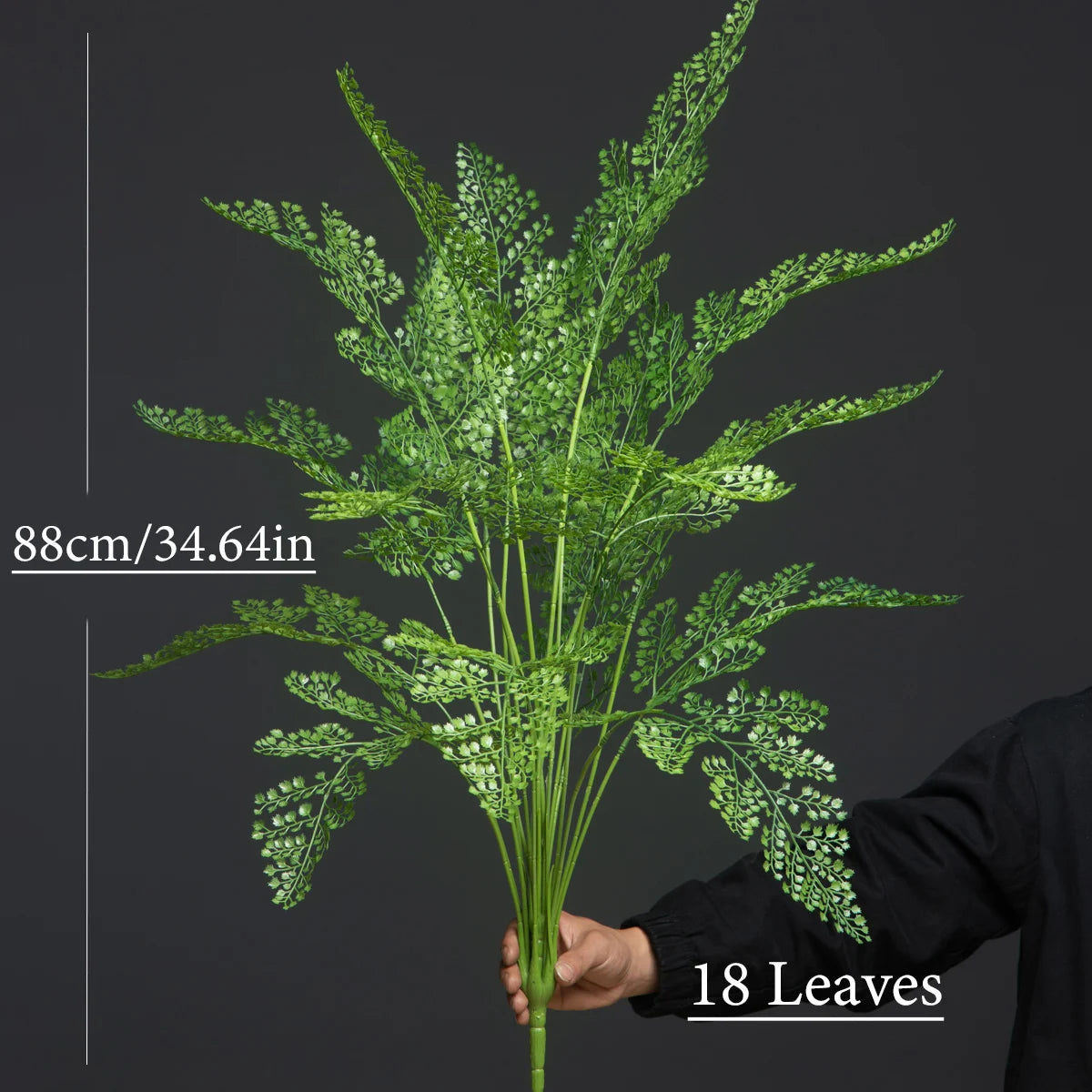 Large artificial plants palm, monstera and fern garden decoration - vue 5 sur 7