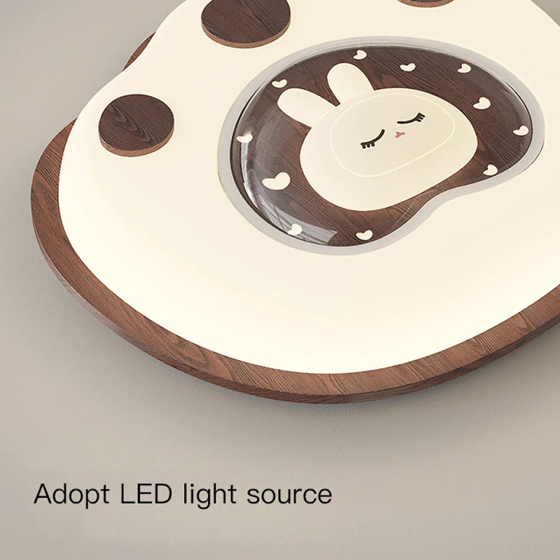 Creative LED cat animal chandelier for children - vue 5 sur 12