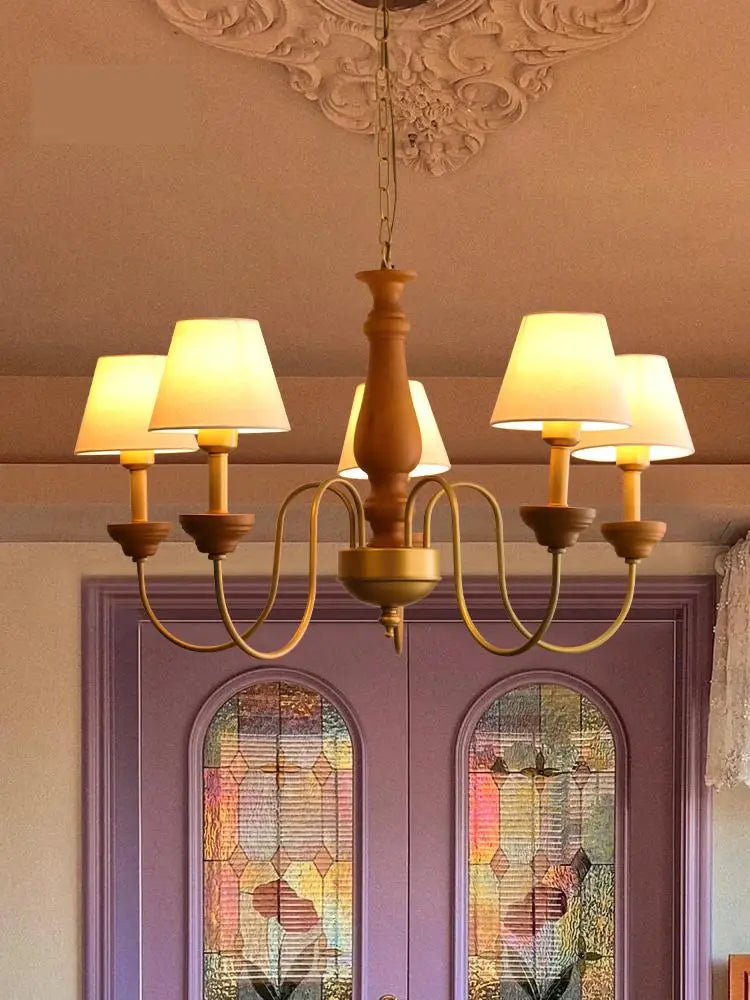 Indoor and outdoor iron pendant chandelier