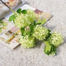 Luxury snowball hydrangea artificial flowers for interior decoration
