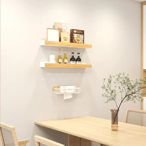 wooden shelf corner bracket without drilling for storage - vue 4 sur 14