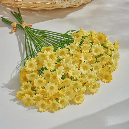 60 artificial daisy heads for versatile decorations - vue 9 sur 8