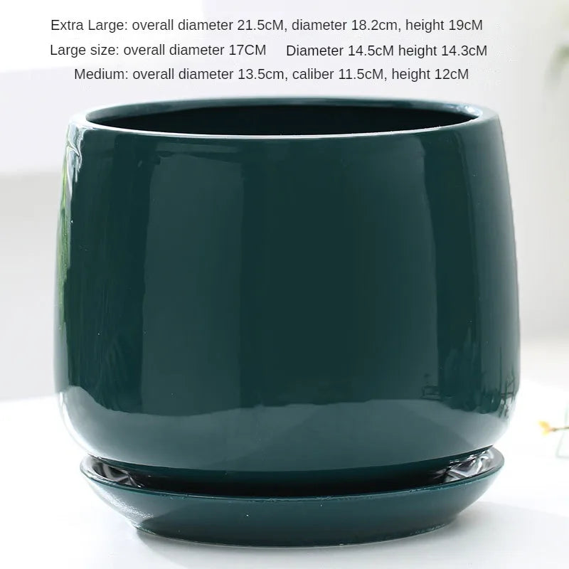 creative ceramic flower pot for indoor and outdoor decoration