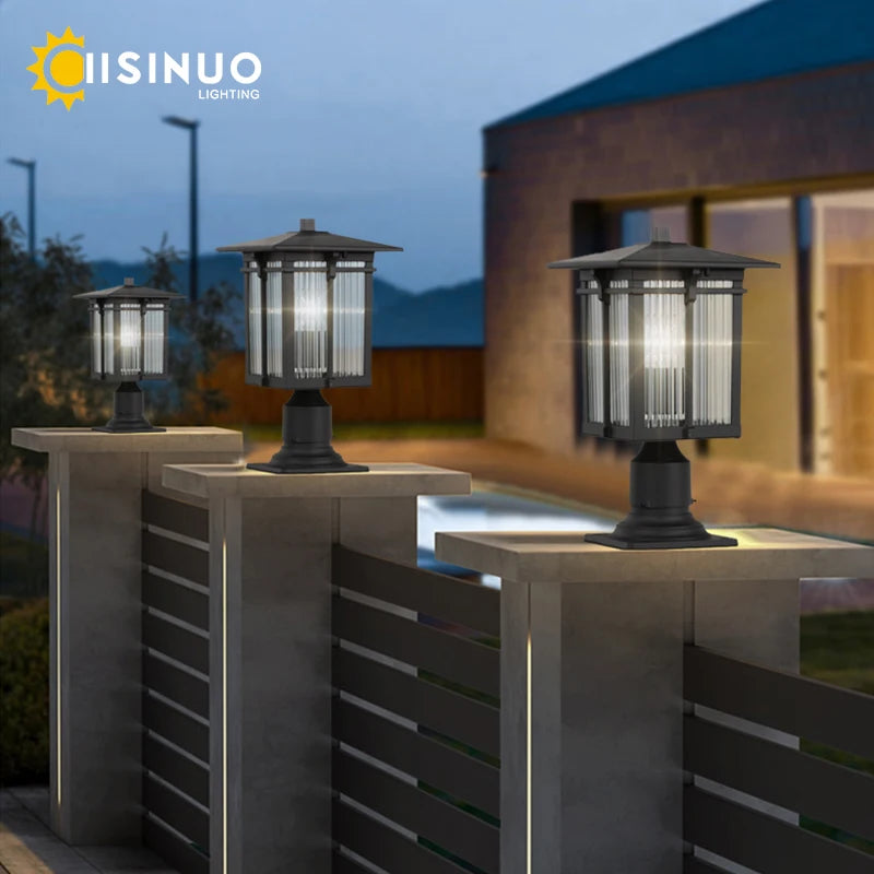 Aluminium outdoor lights for garden and pathway