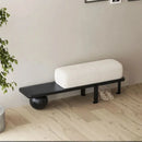 Nordic wooden ottoman simple design for various spaces