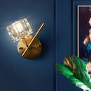 Luxury crystal wall light for interior decoration