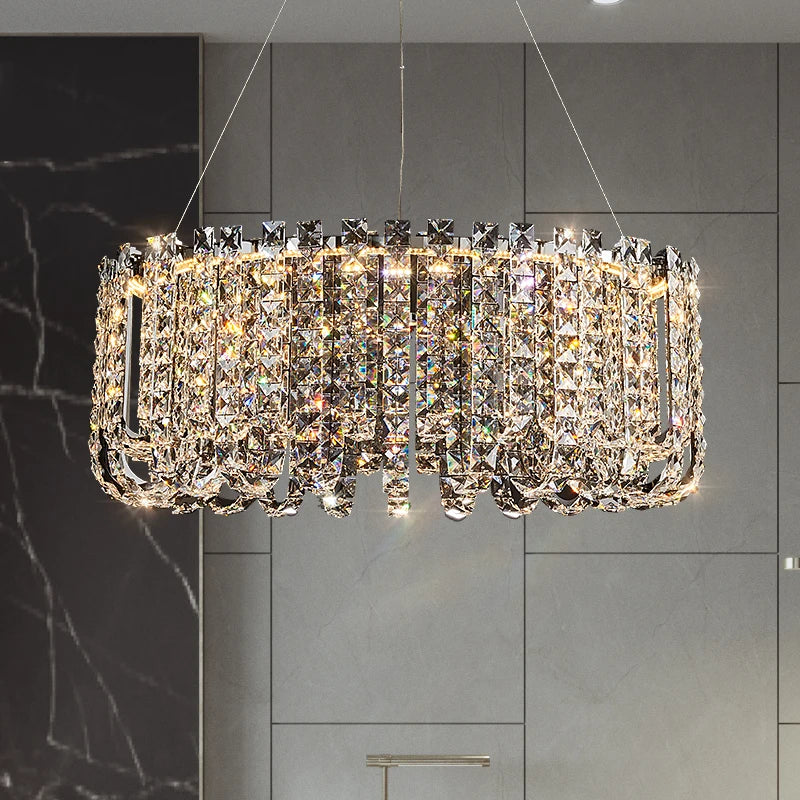 Modern crystal chandelier for an elegant and refined interior