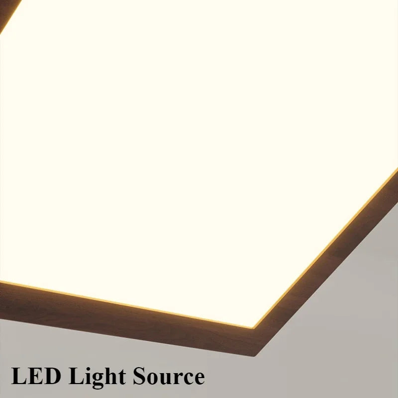 Nordic design creative wooden pendant light for home decor - vue 6 sur 10