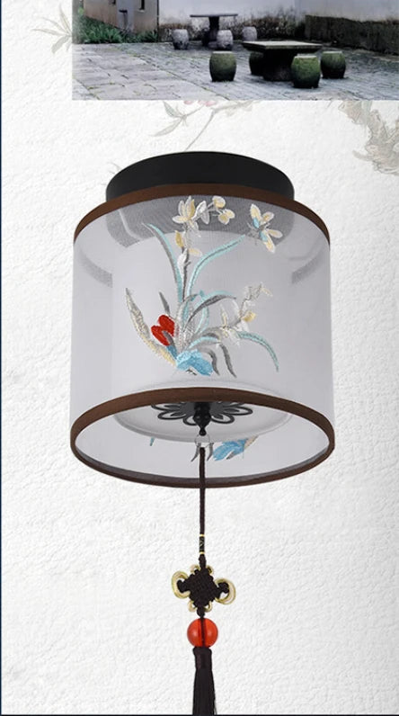 Chinese style ceiling light for hotel, villa entrance hall and balcony - vue 5 sur 20