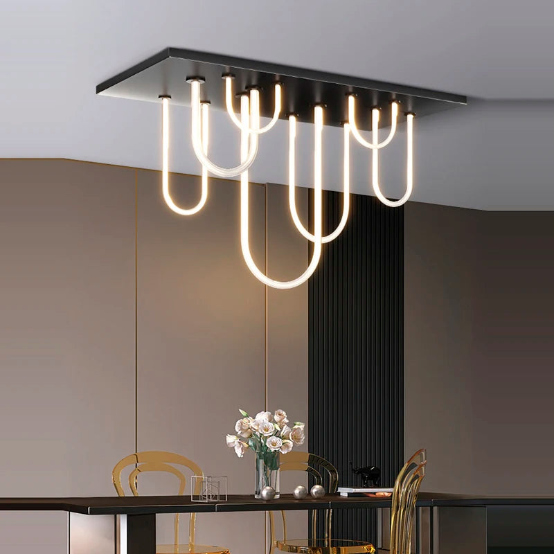 lustre à led moderne intensité variable tendance 2022 suspension - vue 2 sur 11
