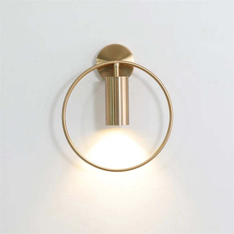 Nordic decorative metal LED bedside lamp