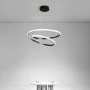 Minimalist circular chandelier for modern indoor lighting