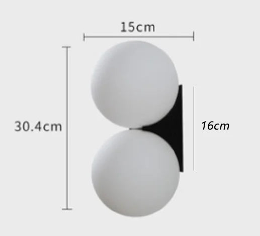 Modern glass wall light for industrial lighting