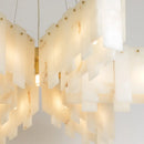Modern designer chandelier in Spanish natural marble LED