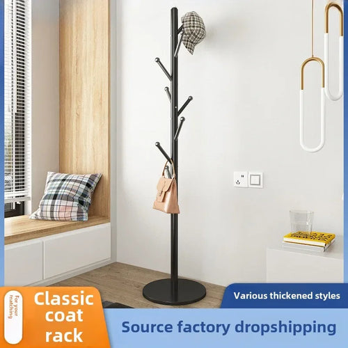 modern vertical wood and iron hanger for storage - vue 2 sur 6
