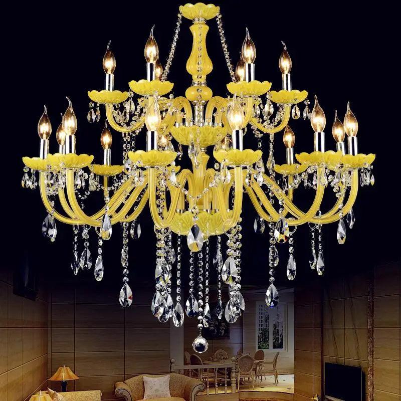 Elegant modern crystal chandelier for weddings - vue 9 sur 13