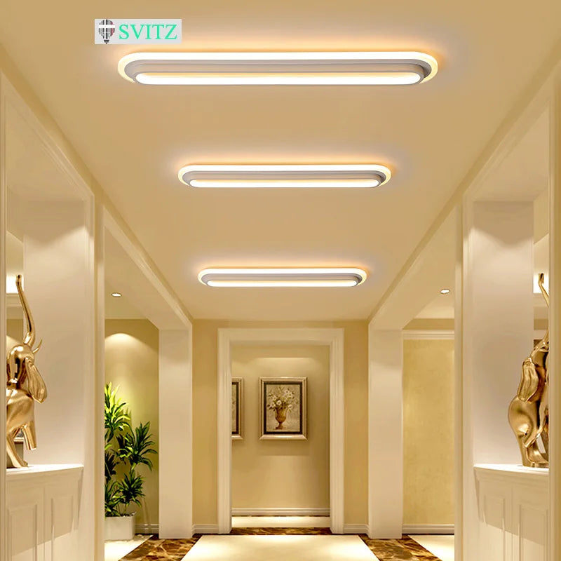 Modern LED strip ceiling light for indoor lighting