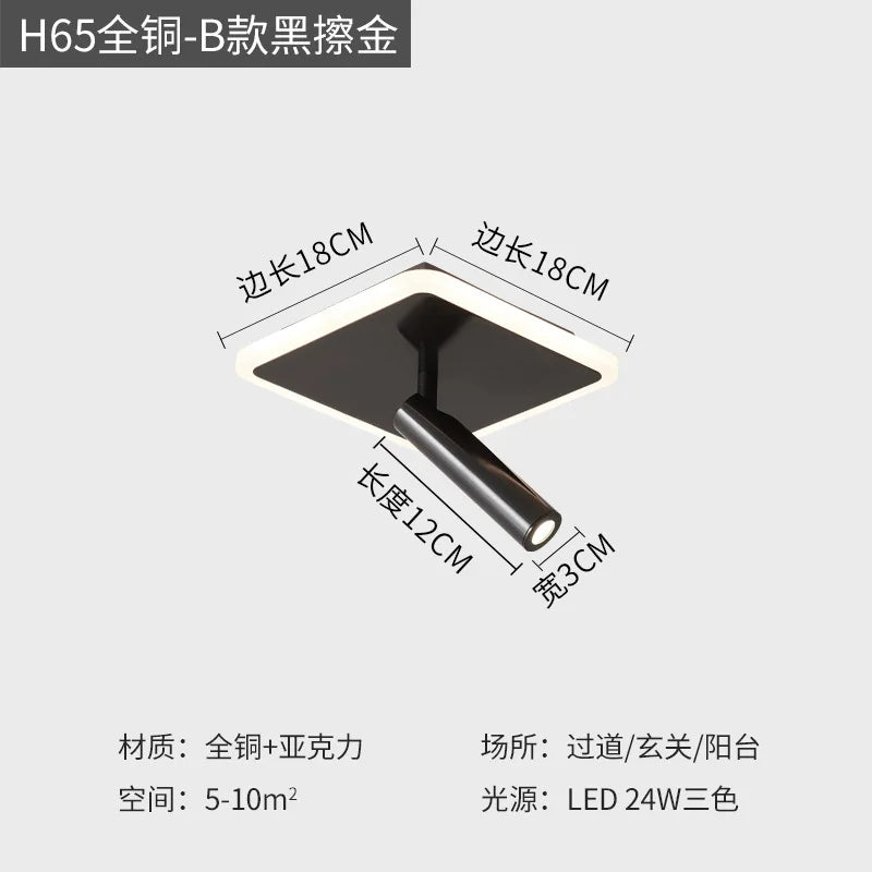 Round LED spotlight for indoor lighting in various spaces