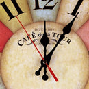 thick wooden wall clock farmhouse style for retro decoration