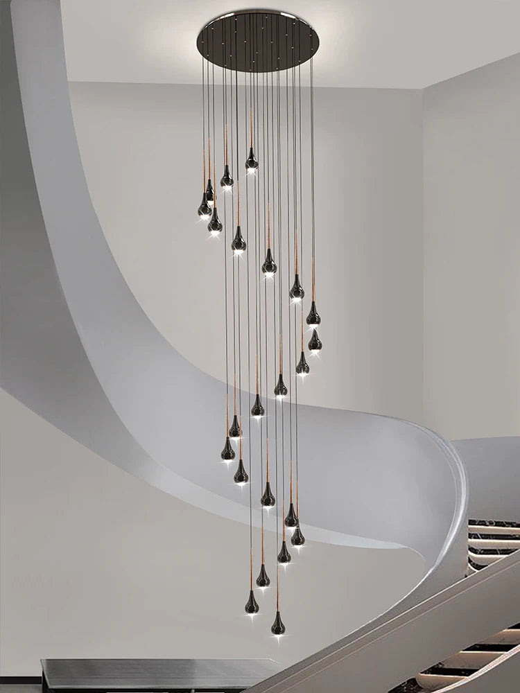 Modern LED pendant light for staircases and interiors