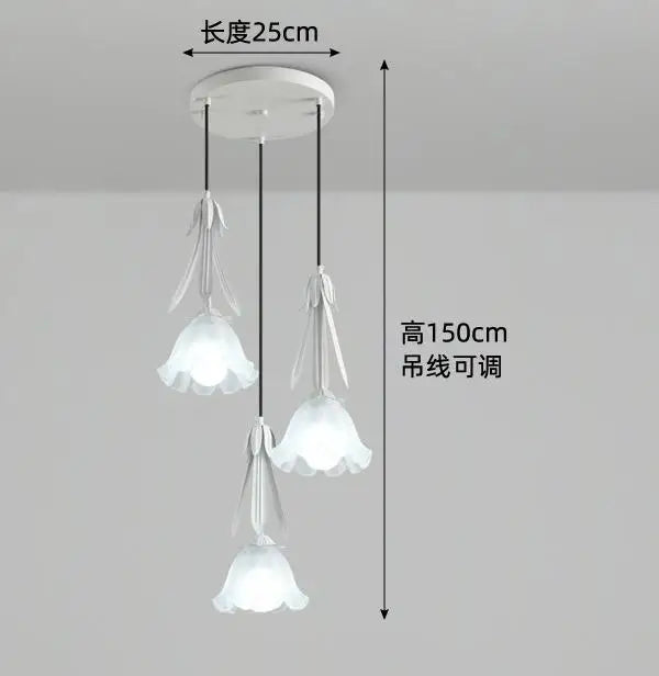 Glass chandelier for modern pendant lighting - vue 7 sur 12