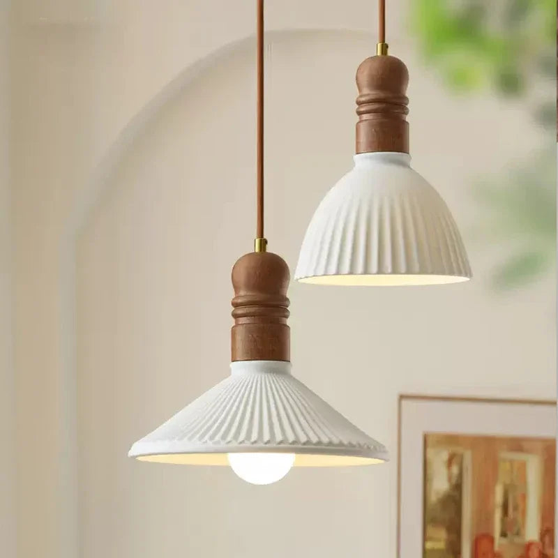 Nordic solid wood chandelier for interior decoration