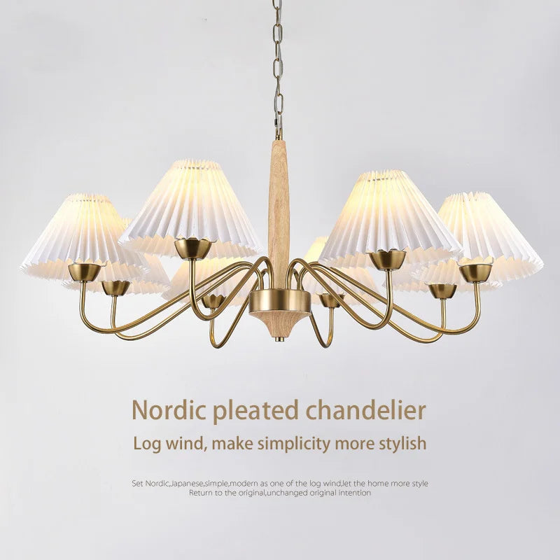 Elegant wooden chandelier for kitchen and island pendant light - vue 6 sur 8