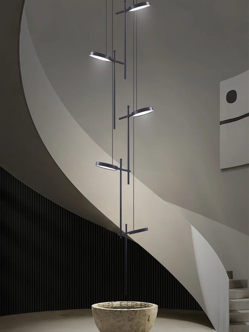 Modern acrylic pendant chandelier with creative 2023 LED design - vue 3 sur 17