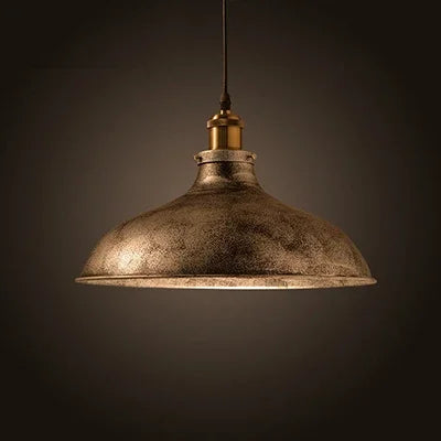 Industrial retro pendant light vintage with LED E27 bulb for bedroom dining kitchen bar - vue 16 sur 23