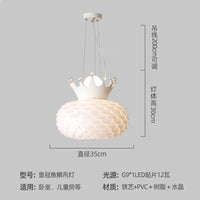 Creative warm light modern designer chandelier for girls' bedroom