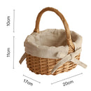 wedding flower basket with bow tie large capacity versatile