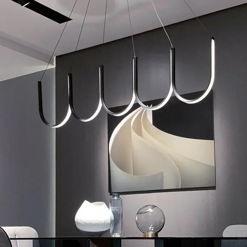 Modern LED pendant light for hotel or villa interiors