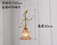 Glass LED chandelier for modern indoor lighting