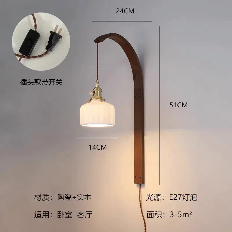 applique murale en bois à led pour décoration intérieure - vue 8 sur 11