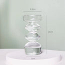 Clear glass candleholder modern nordic home decor
