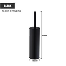 Durable stainless steel wall-mounted toilet brush holder