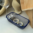 metal storage basket for desk and makeup