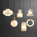 Minimalist LED marble pendant lamp