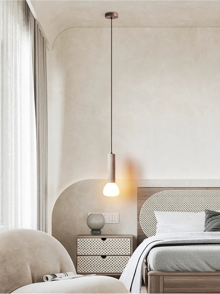 Creative stone chandelier for modern indoor lighting