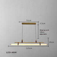 Minimalist LED chandelier trendy 2022 pendant lighting