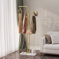 modern coat rack with shelves and sturdy hooks