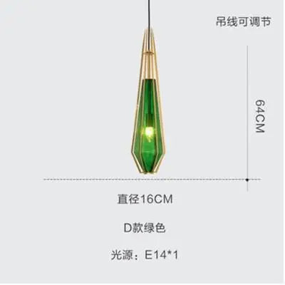 Art deco diamond pendant light for indoor and outdoor lighting - vue 13 sur 15