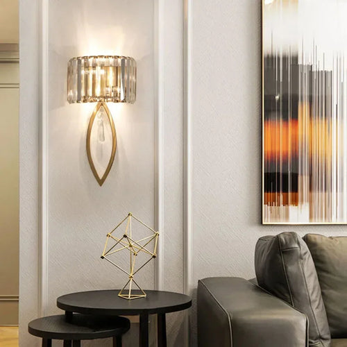 Luxury postmodern crystal LED wall light - vue 5 sur 13